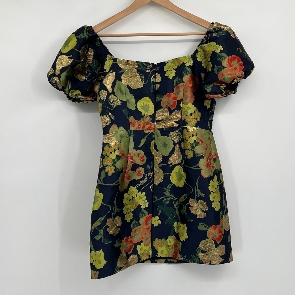 Lulu’s blue floral mini dress size medium - Picture 5 of 8